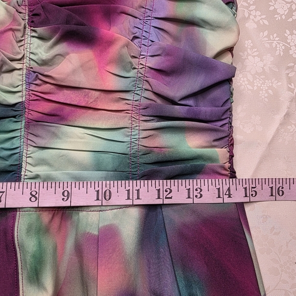 Athleta x Alicia Keys Enlighten Up Jumpsuit Watercolor Print Size 4 - Picture 10 of 14